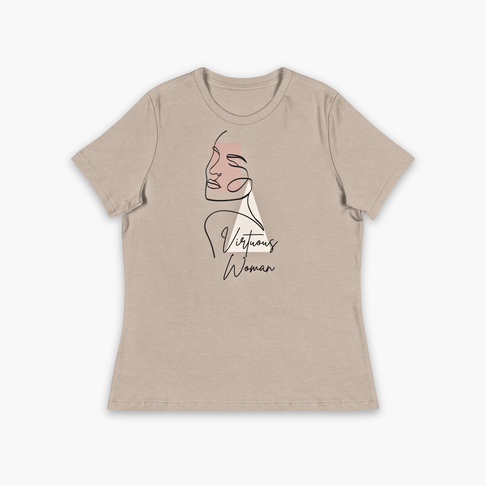 Virtuous Woman Heather Stone Relaxed T-Shirt Front